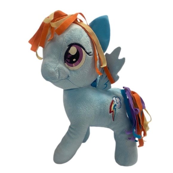 Hasbro My Little Pony MLP  Rainbow Dash 13" plush stuffed animal 2013 Retired - Picture 1 of 3